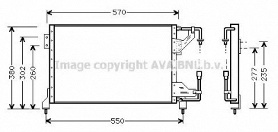 AVA QUALITY COOLING fd5232 -  Конденсатор, кондиционер